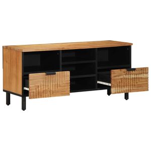 vidaXL Unidades de TV Madera de Acacia S&oacute;lida 100 x 33,5 x 46 cm