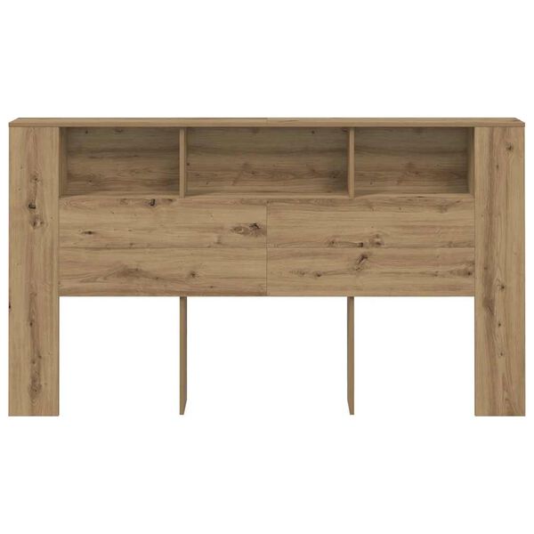 vidaXL Cabecero armario madera roble artisian 180x18,5x102,5 cm