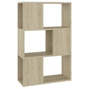 vidaXL Librer&iacute;a separador madera contrachapada roble Sonoma 60x24x94cm