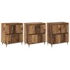 vidaXL Armario de almacenamiento 3 pcs Madera vieja 60 x 35 x 70 cm