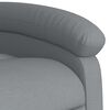 vidaXL Sill&oacute;n reclinable elevable de tela gris claro