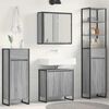 vidaXL Juego de muebles de ba&ntilde;o Gris Sonoma Madera de ingenier&iacute;a