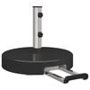 vidaXL Base para sombrilla Negro &Oslash; 45 x 37.5 cm granito