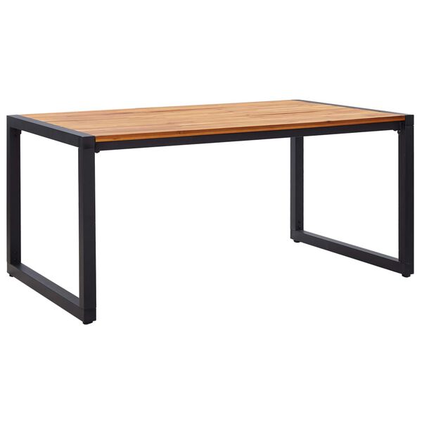 vidaXL Juego de comedor para jard&iacute;n de 5 piezas marr&oacute;n