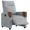 vidaXL Sill&oacute;n reclinable el&eacute;ctrico tela gris claro