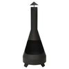 ProGarden Chimenea con tubo Charming negro 118 cm