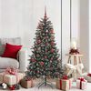 vidaXL &Aacute;rbol de Navidad artificial Verde 150 cm PVC, Pl&aacute;stico y Acero