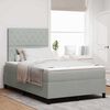 vidaXL Cama tipo Box Spring Gris Claro 120 x 190 cm Terciopelo