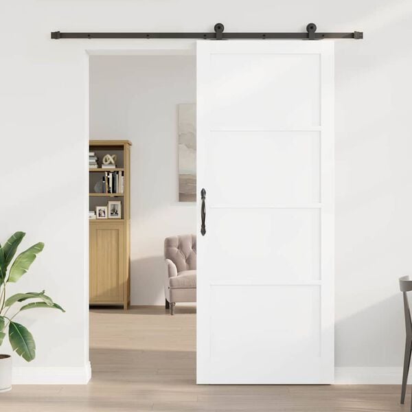 vidaXL Puerta Corredera ORKDAL 93 x 232 cm Madera de pino macizo