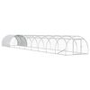 vidaXL Gallinero Plateado 1000 x 150 x 100 cm Acero Galvanizado