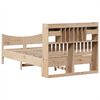 vidaXL Estructura de cama sin colch&oacute;n madera maciza de pino 135x190 cm