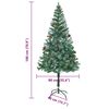 vidaXL &Aacute;rbol de Navidad artificial Verde 180 cm PVC y acero