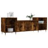 vidaXL Mueble para TV madera contrachapada roble ahumado 160x35x55 cm