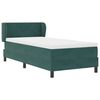 vidaXL Cama tipo Box Spring Verde oscuro 90 x 200 cm Terciopelo