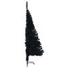 vidaXL Árbol de Navidad Artificial Preiluminado Negro 120 cm PVC