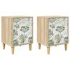 vidaXL Mesa de noche GOTHA 2 uds. Roble Sonoma 36 x 33 x 50 cm