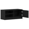 vidaXL Gabinete de TV Roble Negro 80 x 35 x 36,5 cm