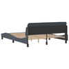 vidaXL Estructura de cama Dover terciopelo gris oscuro 160x200cm