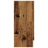 vidaXL Aparador de madera ingenier&iacute;a envejecida negro 120x30,5x70 cm
