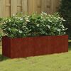 vidaXL Jardinera acero corten 120x40x40 cm
