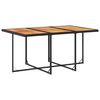 vidaXL Set de comedor jard&iacute;n 11 pzas con cojines rat&aacute;n sint&eacute;tico negro