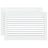vidaXL Puertas con lamas con puerta 2 uds. Blanco 69 x 49,4 cm