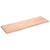 vidaXL Estante pared madera roble tratada marrón claro 160x50x(2-4) cm