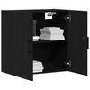 vidaXL Mueble de pared Montaje en la pared Roble Negro 60 x 31 x 60 cm