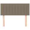 vidaXL Cabecero de tela gris taupe 100x5x78/88 cm