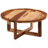vidaXL Mesa de centro madera maciza de acacia 80x35 cm