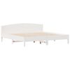 vidaXL Estructura de cama sin colchón madera maciza blanca 200x200 cm