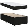 vidaXL Estructura de cama con colch&oacute;n Negro 90 x 190 cm tela