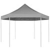 vidaXL Carpa hexagonal desplegable azul oscuro 3,6x3,1 m