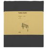 vidaXL Tela para Mesa 5 uds. Gris oscuro 140 x 160 cm Poli&eacute;ster