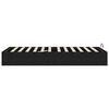 vidaXL Estructura de Cama Ottoman Roble Negro 203 x 100 x 25 cm