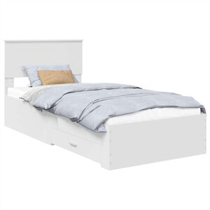 vidaXL Estructura de cama con caj&oacute;n 90 x 190 cm Madera de ingenier&iacute;a