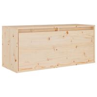 vidaXL Armario de pared madera maciza de pino 80x30x35 cm