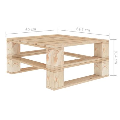 vidaXL Juego de muebles de palés para jardín 6 piezas de madera