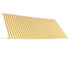 vidaXL Toldo retr&aacute;ctil 350x150 cm amarillo y blanco