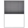 vidaXL Mosquitera plisada para ventanas aluminio 60x80cm