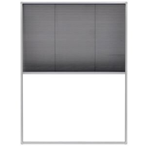 vidaXL Mosquitera plisada para ventanas aluminio 60x80cm
