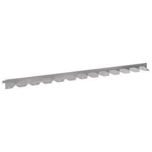 vidaXL Borde de C&eacute;sped 10 uds. 102 x 4 x 4 cm Acero Plateado