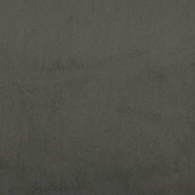 vidaXL Reposapiés de terciopelo gris oscuro 60x60x36 cm