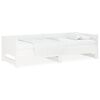 vidaXL Sof&aacute; cama extra&iacute;ble sin colch&oacute;n blanco 2x(90x190) cm