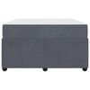 vidaXL Estructura de cama con colch&oacute;n Gris oscuro 120 x 190 cm tela
