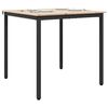 vidaXL Mesa de Comedor Natural 80 x 80 x 75 cm Madera de pino macizo