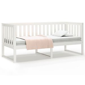 vidaXL Sof&aacute; cama sin colch&oacute;n madera maciza de pino blanco 80x200 cm