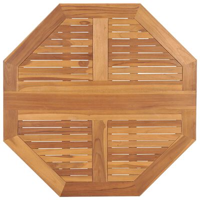 vidaXL Mesa de comedor plegable para jardín madera de teca 90x90x75 cm