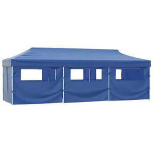 vidaXL Carpa plegable Pop-up con 8 paredes laterales 870x291x315 cm azul