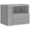 vidaXL Mesitas de noche de pared 2 uds gris Sonoma 45x30x35 cm
